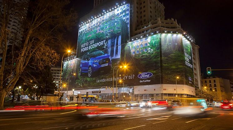 Verdens største billboard - Ecosport Madrid