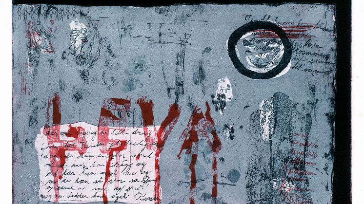 Lizzie Lundberg, utan titel, akvatint, 1972