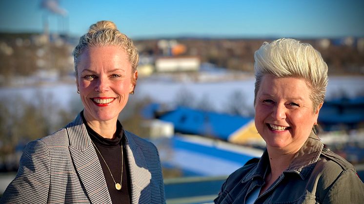 Jennifer Carlsson, Företagsutvecklare Almi och Karin Bååth, VD DRIVE VXO konstaterar att samarbetet burit frukt.