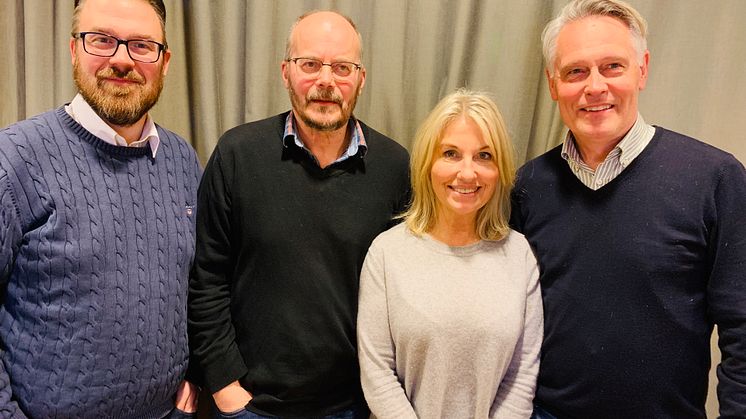 Magnus Larsson Hagabergs Group, Anders Gustafsson  Askersunds industrifastigheter AB, Helen Mononen Hagabergs Group och Michael Mononen Hagabergs Group. 