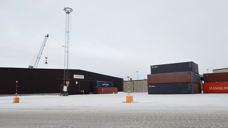 Mastbelysning Piteå Hamn