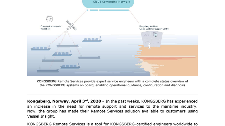 KONGSBERG Remote Services now available through Vessel Insight