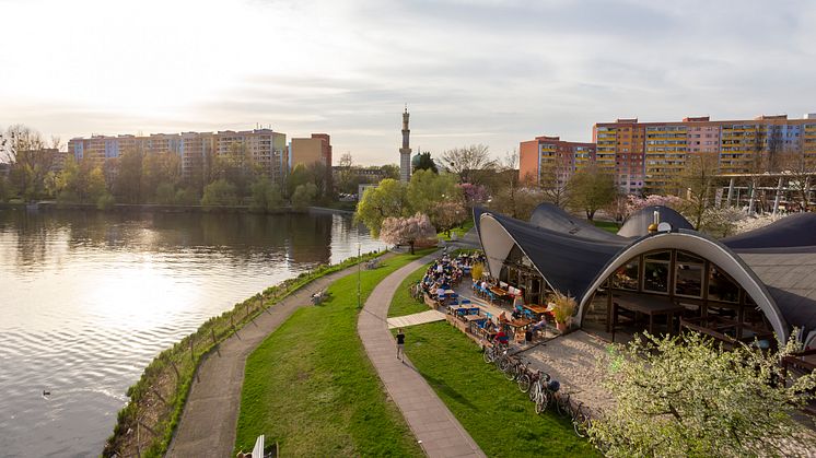 DDR-Architektur: Die "Seerose" an der Neustädter Havelbucht
