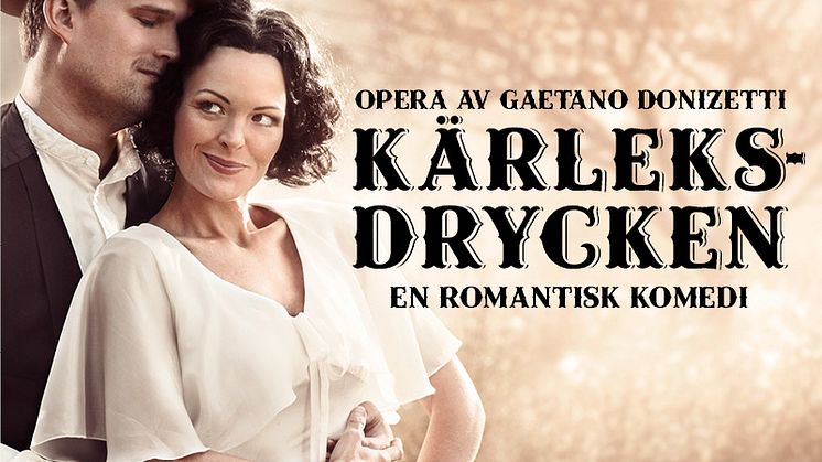 Elin Rombo och Daniel Johansson faller för mirakeldoktorns magi i Kärleksdrycken. 