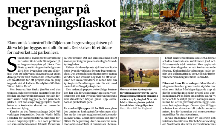 Slösa inte mer pengar på begravningsfiaskot - SvD Debatt
