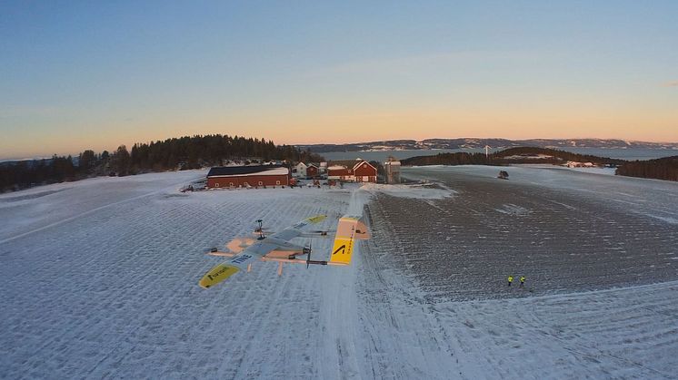 TINE-dronen under en testflygning