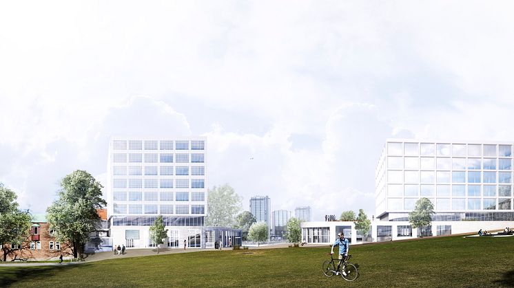 Campus Näckrosen, Göteborgs universitet, parallella uppdrag Renströmsparken, Varg arkitekter 