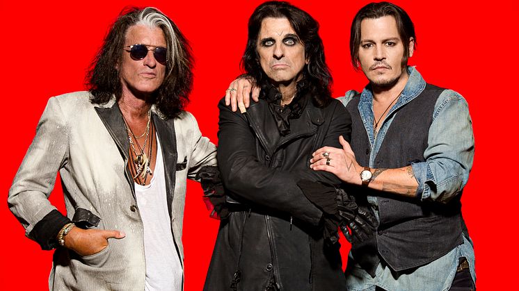 Alice Cooper, Johnny Depp och Joe Perry tar Hollywood Vampires till Grönan