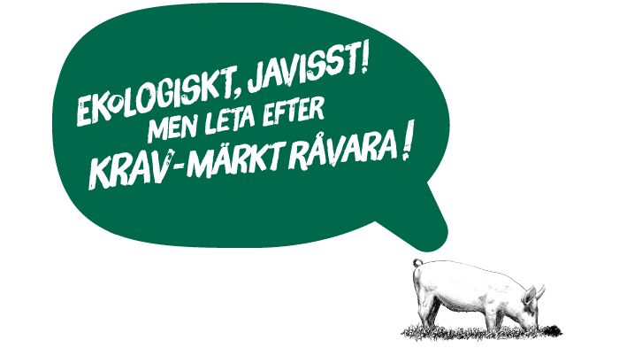 Ny etikett lyfter fram KRAV-märkt gris i ekologisk julskinka