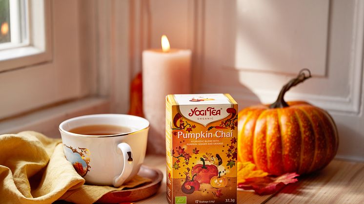 Yogin Pumpkin Chai -tee on palannut sesonkivalikoimaan