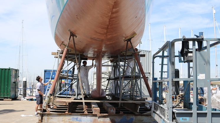 Coopercoat - Last Clipper 70 re-launched, after having Coppercoat applied