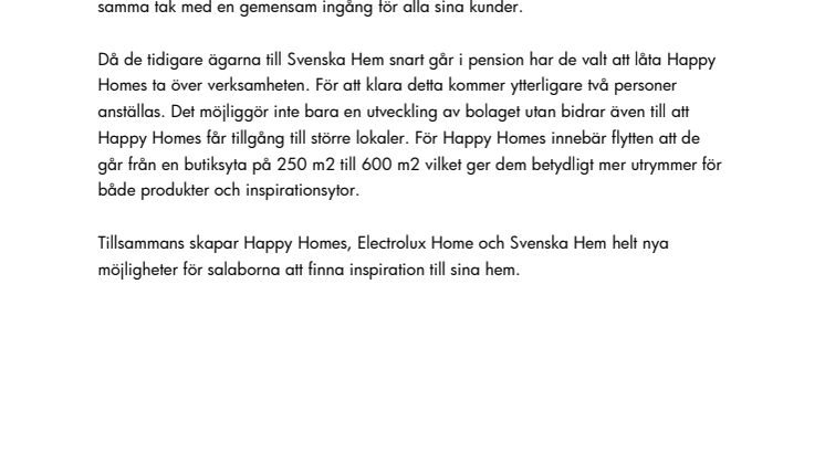 Happy Homes Färg och Hobbyhörnan i Sala flyttar till nya lokaler