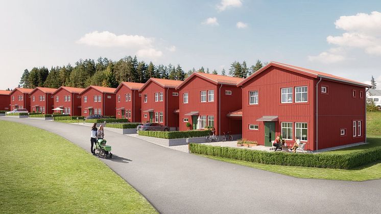 Brf Sara Lisas väg 2 - 3D-bild av gatan