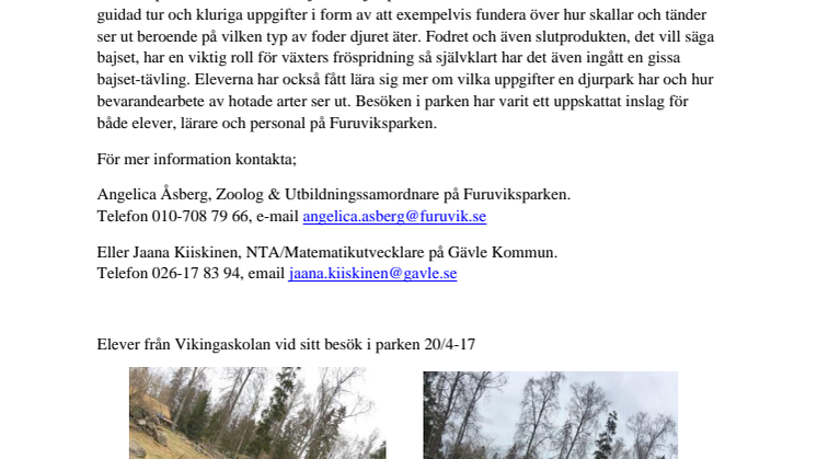 Furuviksparken och Gävle kommun i roligt samarbete
