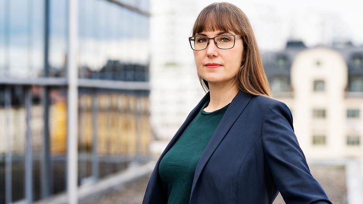 Johanna Ode, bostadspolitisk expert och verksamhetsutvecklare på Riksbyggen. Foto: Evelina Carborn