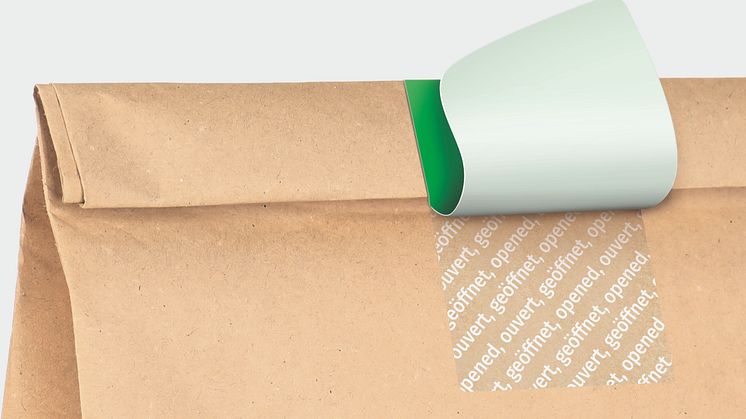 Die MetoSafe-Etiketten hinterlassen beim Abziehen den unverkennbaren Schriftzug „geöffnet, opened, ouvert“ und machen somit eine ungewollte Öffnung sichtbar.