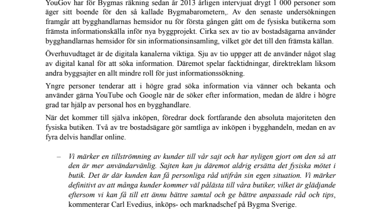 Paradigmskifte: Hemsidorna allt viktigare för bygghandeln