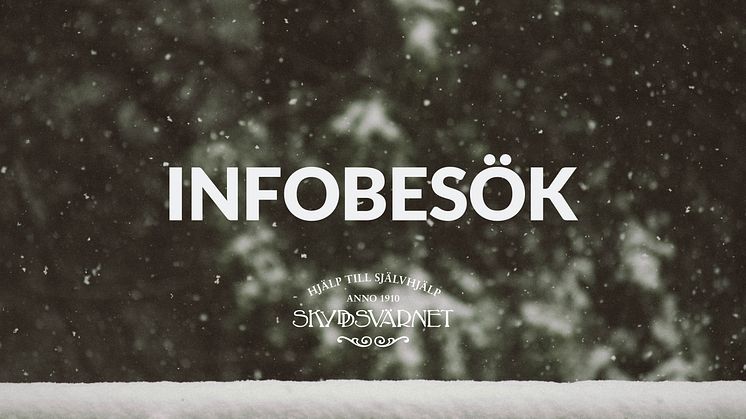 Den 11:e och 12:e december tar vi emot infobesök på våra stödboenden.