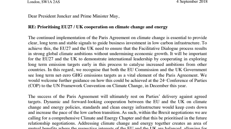 Löfbergs signs Brexit coalition letter