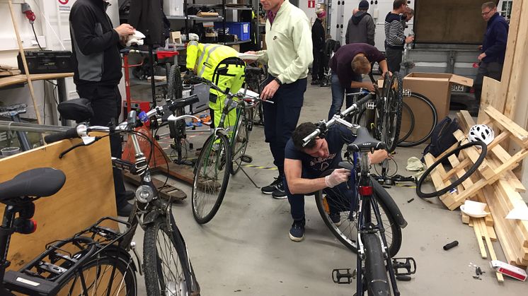 Our autumn 'CykelFixarDag' held yesterday