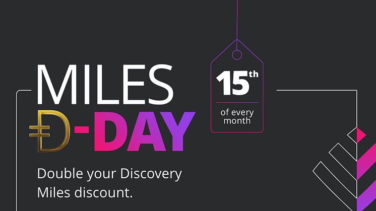 Discovery Miles Đ-Day bigger than Black Friday