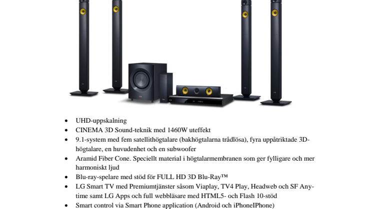 LG AV UHD LINEUP