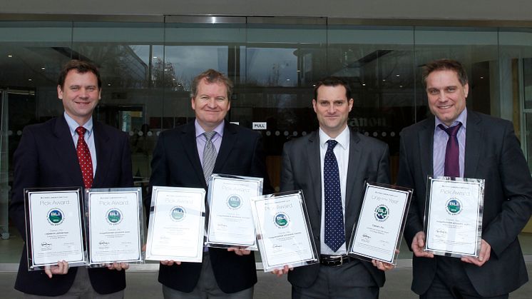 Photos of the Canon team and BLI team with certificates 2