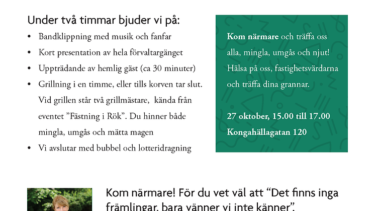 Kom närmare! - Invigning av nya lokaler