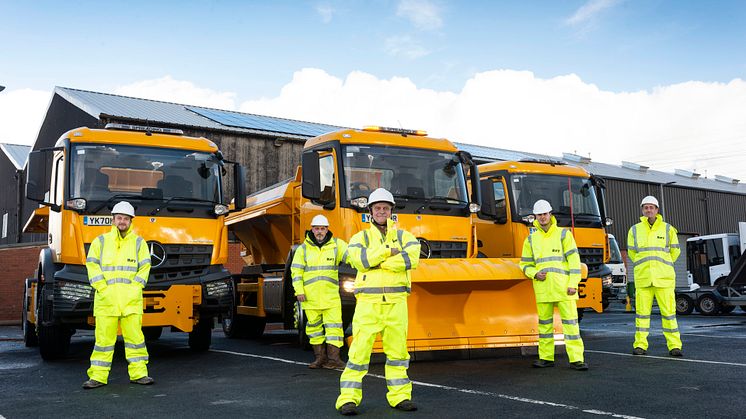 Winter’s arrived – our teams head out on their first grit of the year