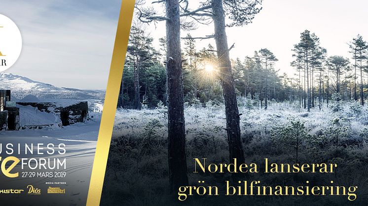 Nordea lanserar grön bilfinansiering