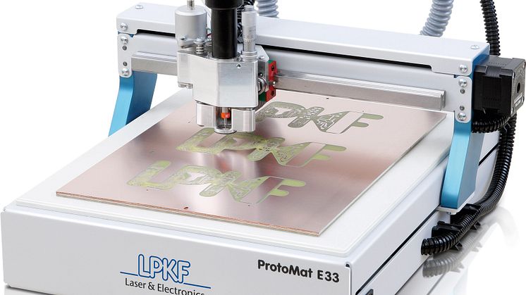 LPKF ProtoMat E33 är en prisfördelaktig och kompakt mönsterkortplotter, Se den i Göteborg 22-23 Januari