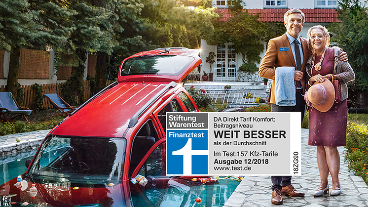 DA Direkt überzeugt mit Bestnoten im direkten Vergleich mit 70 Versicherern