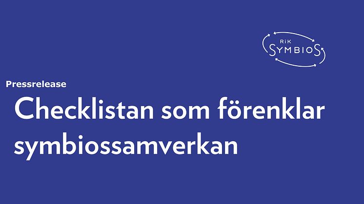 Checklistan som  förenklar symbiossamverkan