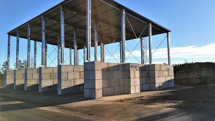 Materialficka med tak, RagnSElls, Skellefteå_C3C Engineering