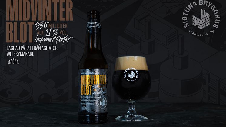 Sigtuna Brygghus & Agitator Whiskymakare skapar fatlagrad imperial porter tillsammans