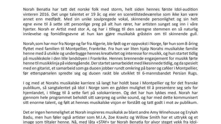 Norah Benatia BIO