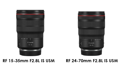 Canon presenterar de första två av tre RF F2.8L-objektiv och utökar det banbrytande objektivsortimentet för EOS R systemet 