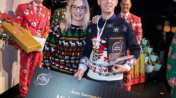 Den glade vinder af årets talentudvikler