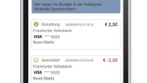 Echtzeit-Alerts für Visa Zahlungen mit neuer App "KartenRegie" der Volksbanken und Raiffeisenbanken