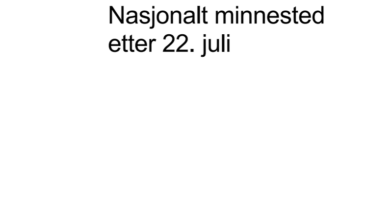 Program for forprosjekt Nasjonalt minnested etter 22. juli