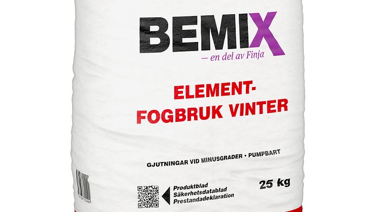 Nyhet – Bemix Elementfogbruk Vinter 2