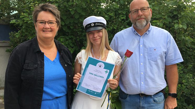 Ewa Karlsson Sjölander, Piteå kommun, Sara Fjällström, stipendiat och Peter Sandberg, Region norrbotten Foto: Anneli Lindström