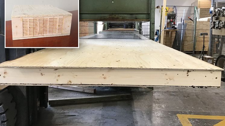 Lyckad tillverkning av 100 % biobaserade byggelement