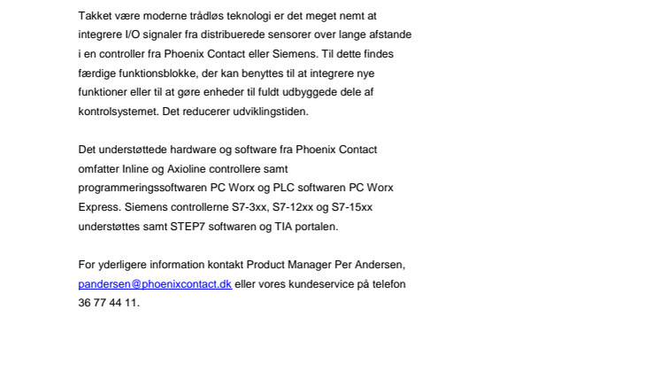 Nye funktionsblokke til STEP 7 og TIA portalen