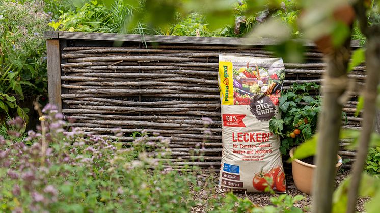 Gut für selbst angebautes Gemüse: Die vegane Bio-Erde Lecker! von Floragard fördert kräftiges und gesundes Wachstum.