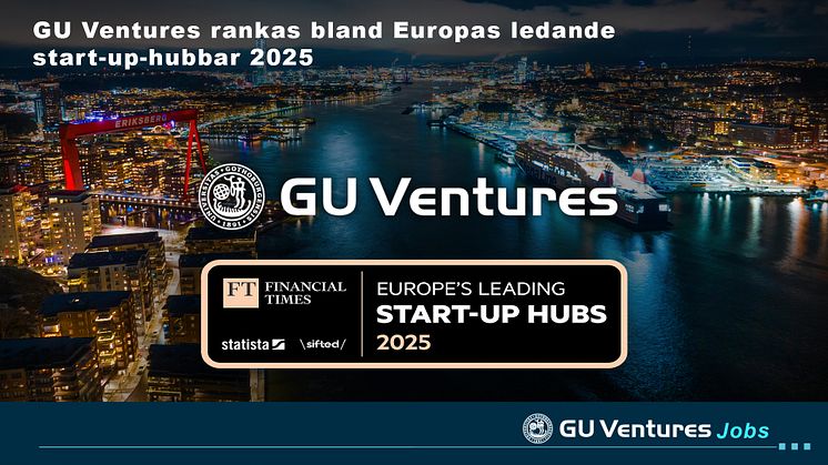 GU Ventures rankas bland Europas ledande start-up-hubbar 2025.jpg