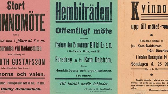 Affischkampanj upptakt till konstutställning om kvinnors rättigheter