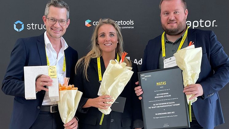Danmarks bedste retailer er netop blevet kåret ved et storstilet event i København. I et felt på 114 danske retail-virksomheder indtog Matas i årets Omnichannel Index førstepladsen foran JYSK og Hunkemöller. Foto: PR.