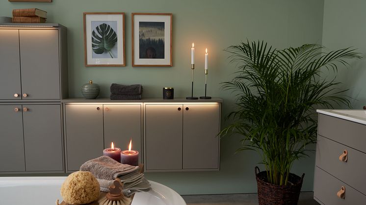 Bathroom furniture Grapic in grey.  