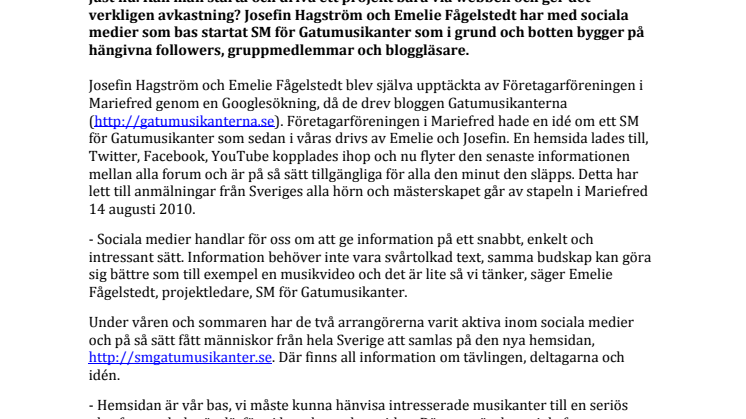 En idé blev till Svenskt Mästerskap genom sociala medier